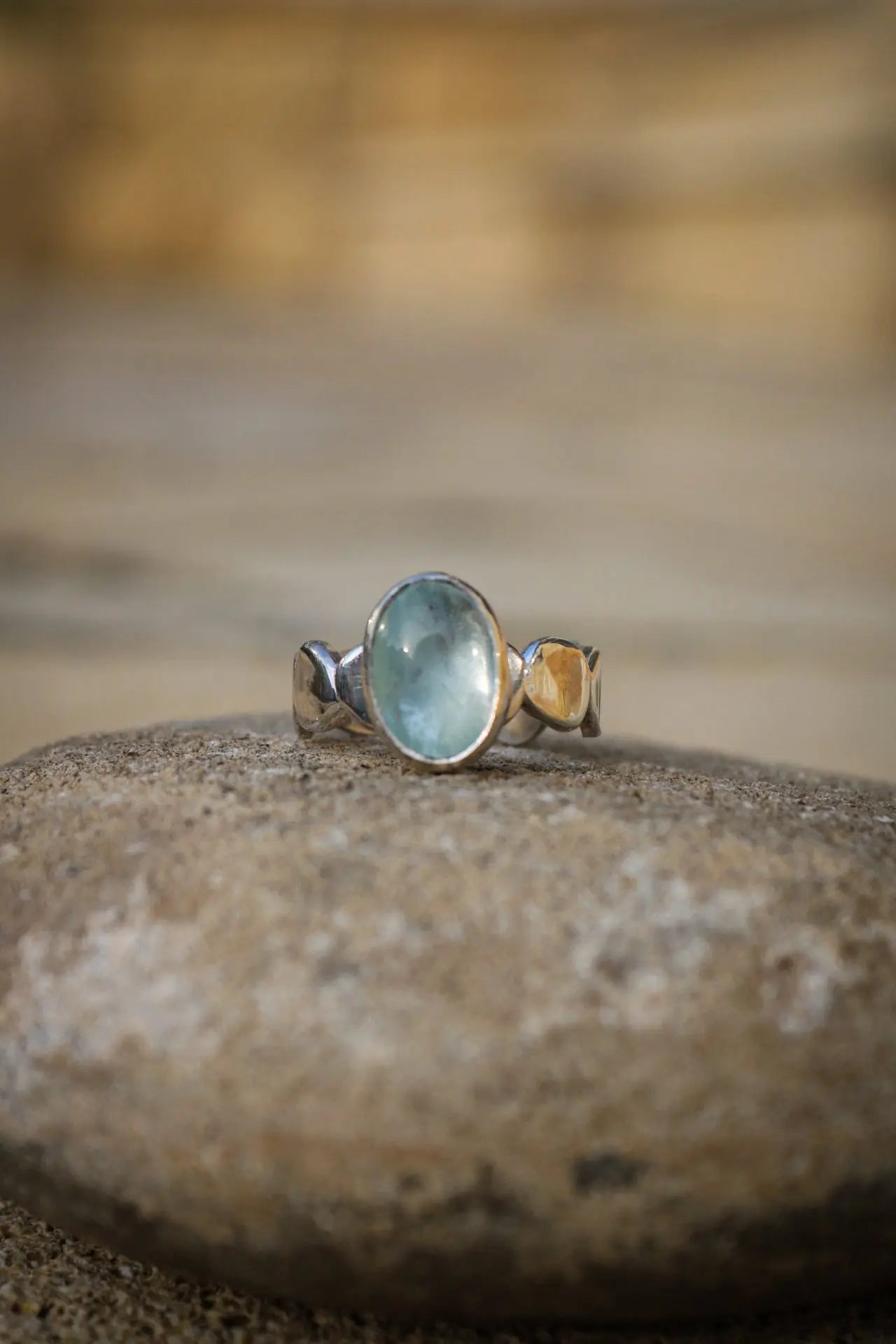 Aquamarine silver ring ORI Jewelry ORI Jewelry