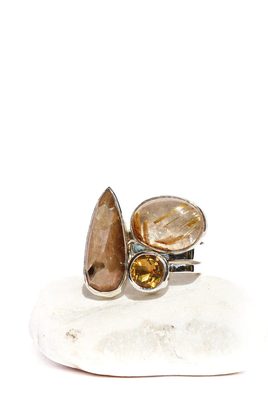 Square Stackable Ring Set ORI Jewelry ORI Jewelry