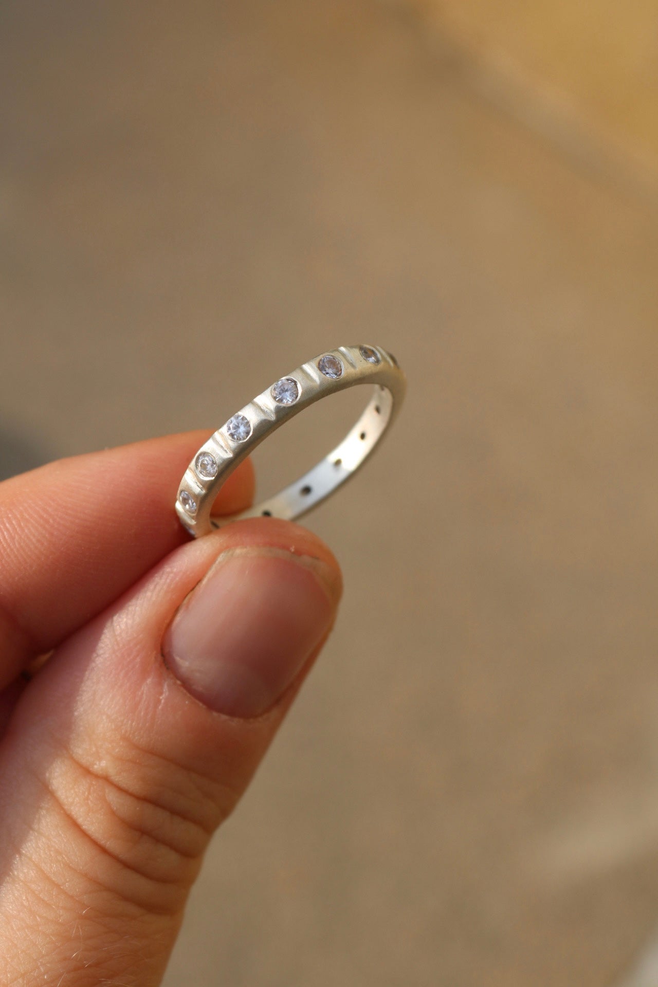 Cubic Zirconia Silver Ring