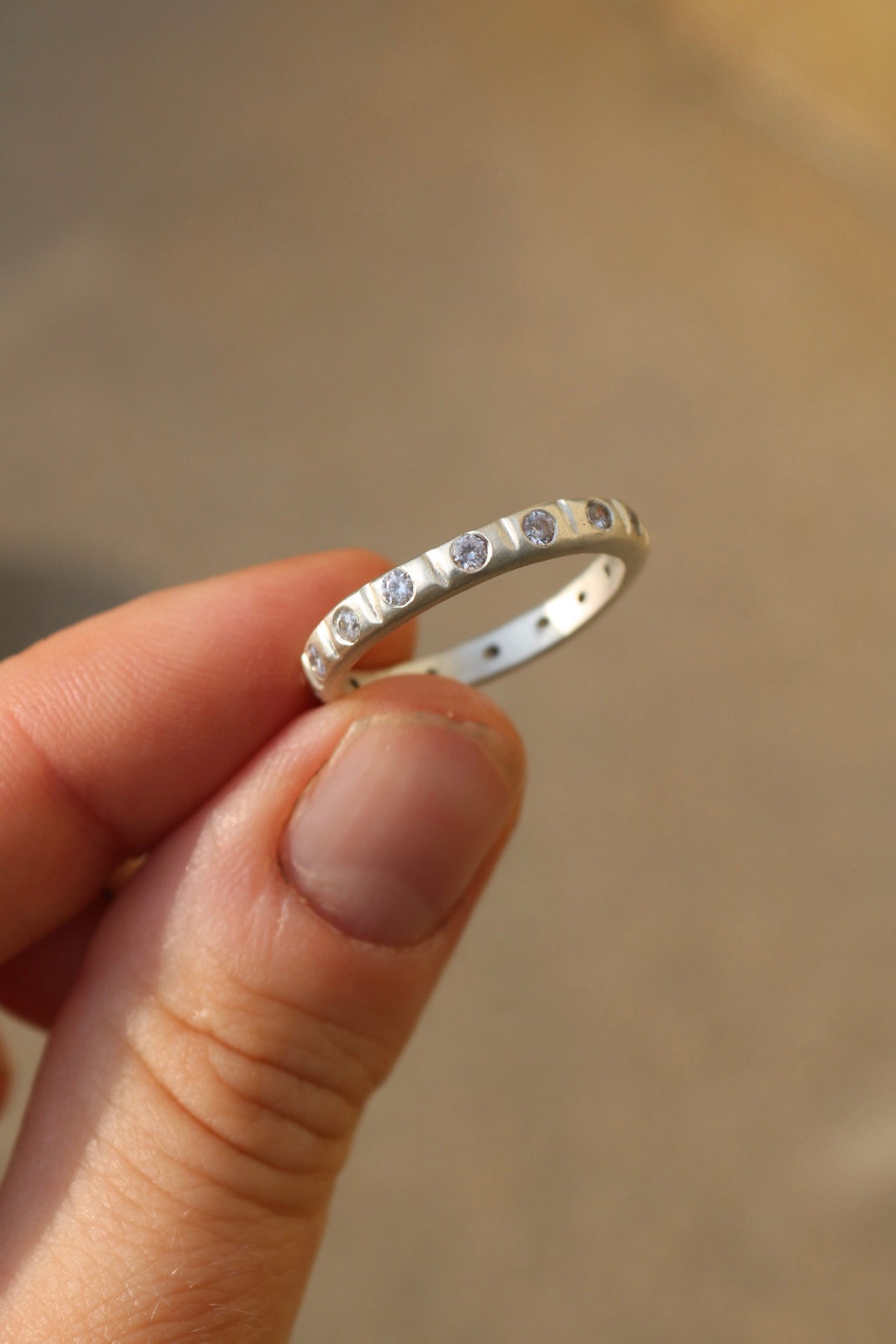 Cubic Zirconia Silver Ring