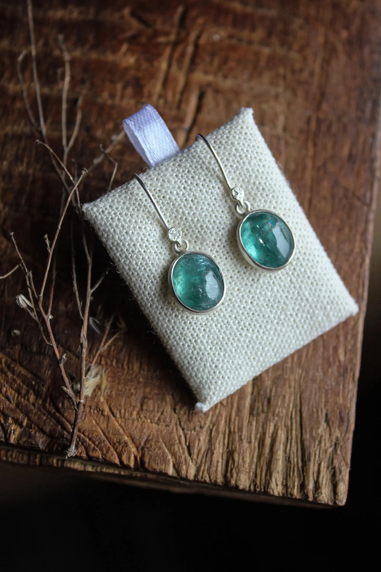 Mint Kyanite Silver Earrings ORI