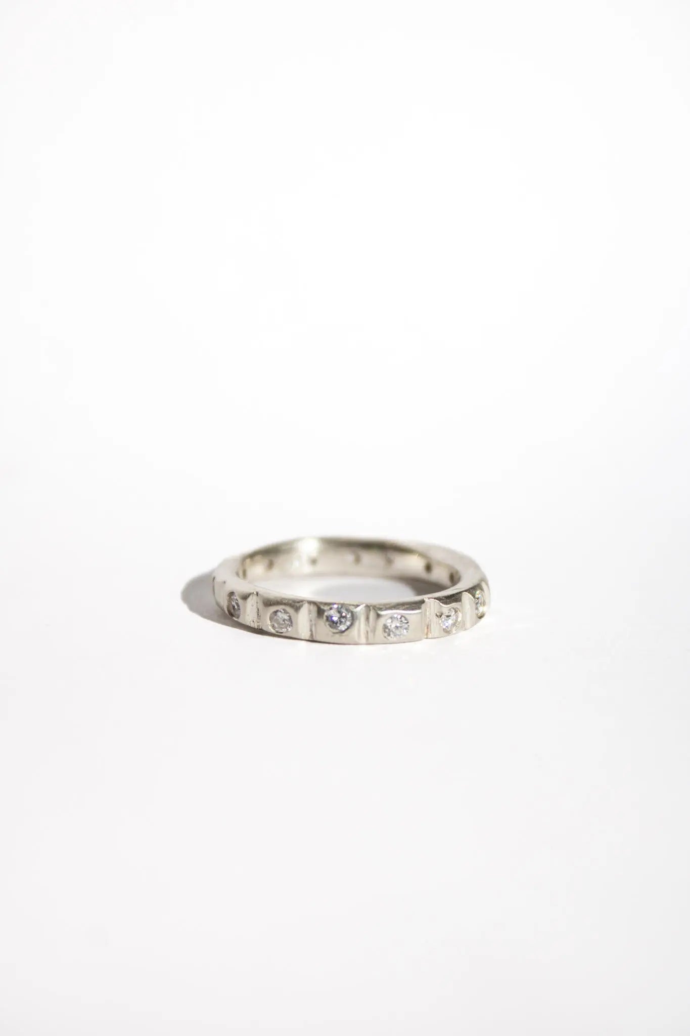Silver ring with Moissanites ORI Jewelry ORI Jewelry