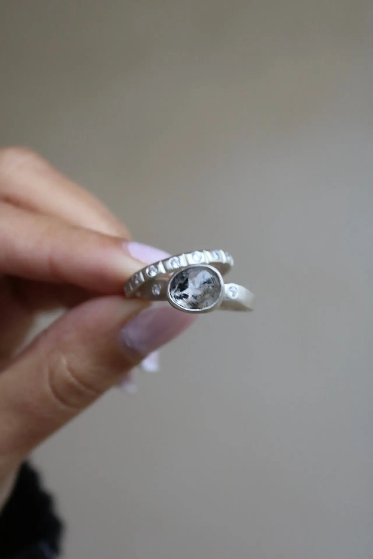 Herkimer Diamond Silver Ring ORI ORI Jewelry