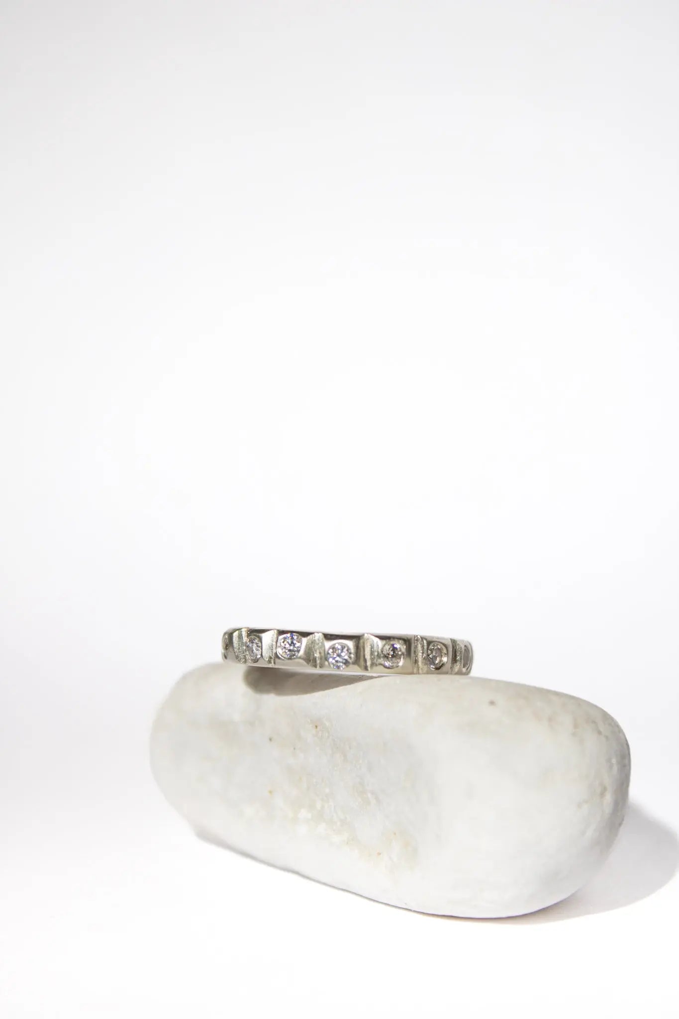 Silver ring with Moissanites ORI Jewelry ORI Jewelry