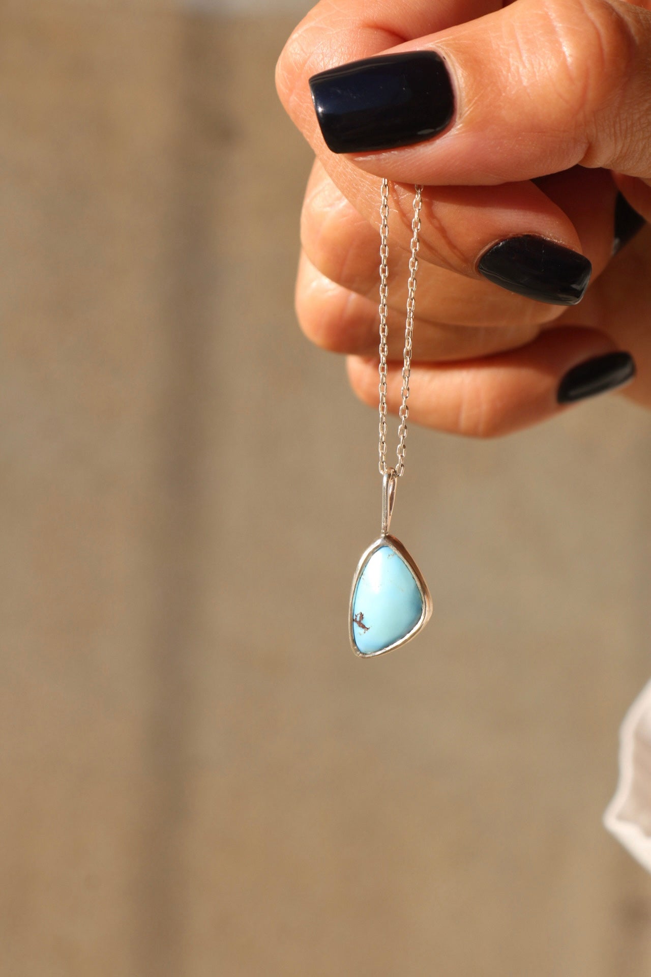 Kazakh Turquoise Silver Pendant