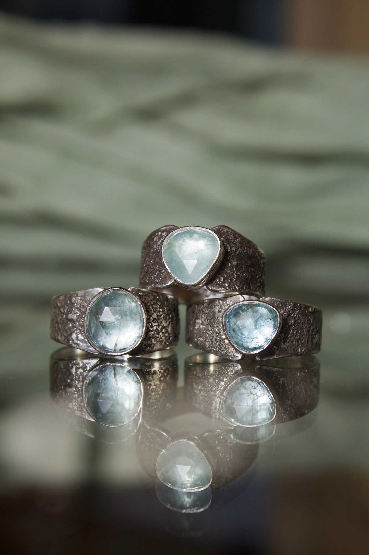 Aquamarine silver ring ORI Jewelry ORI Jewelry