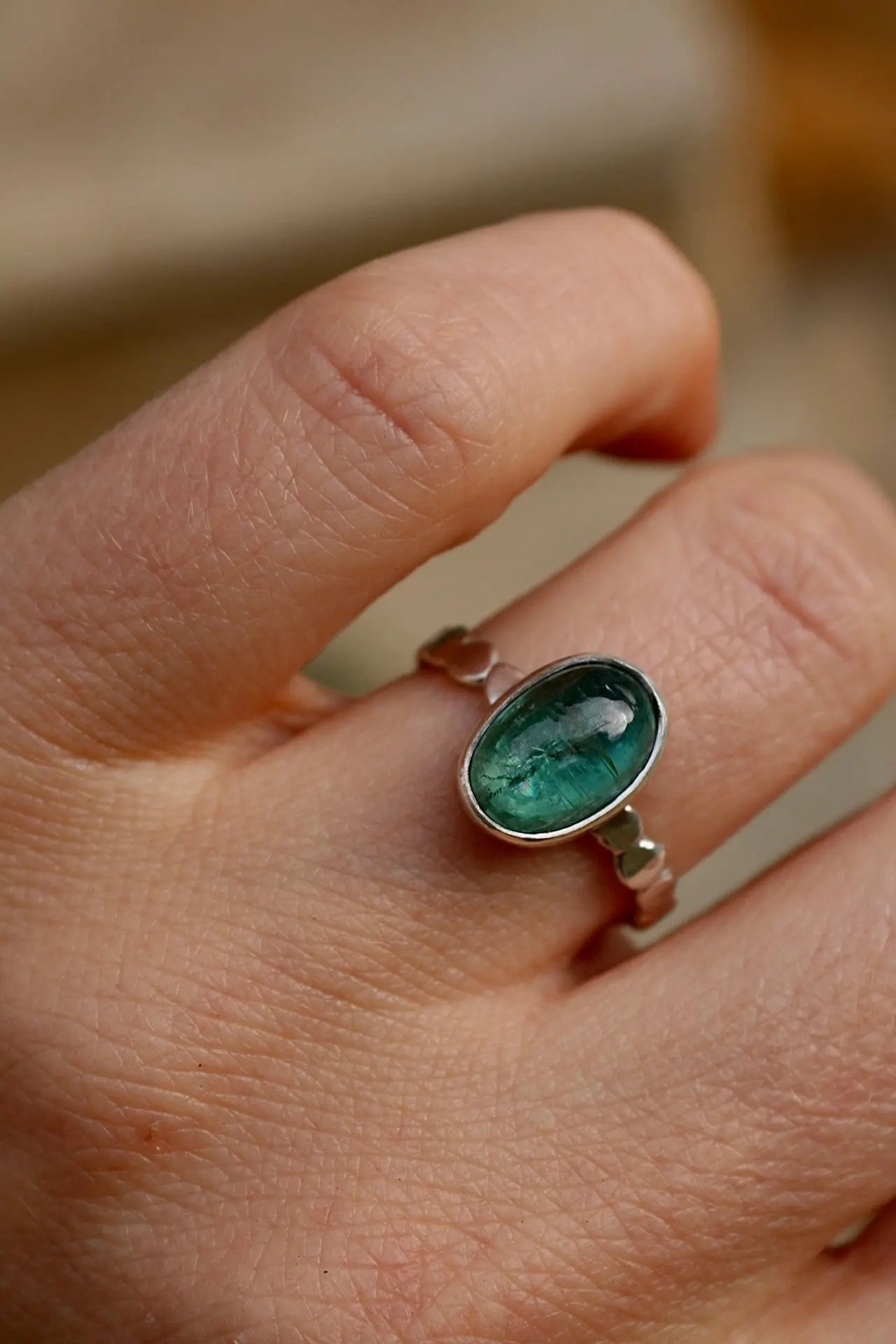 Kyanite silver ring - ORI Jewelry