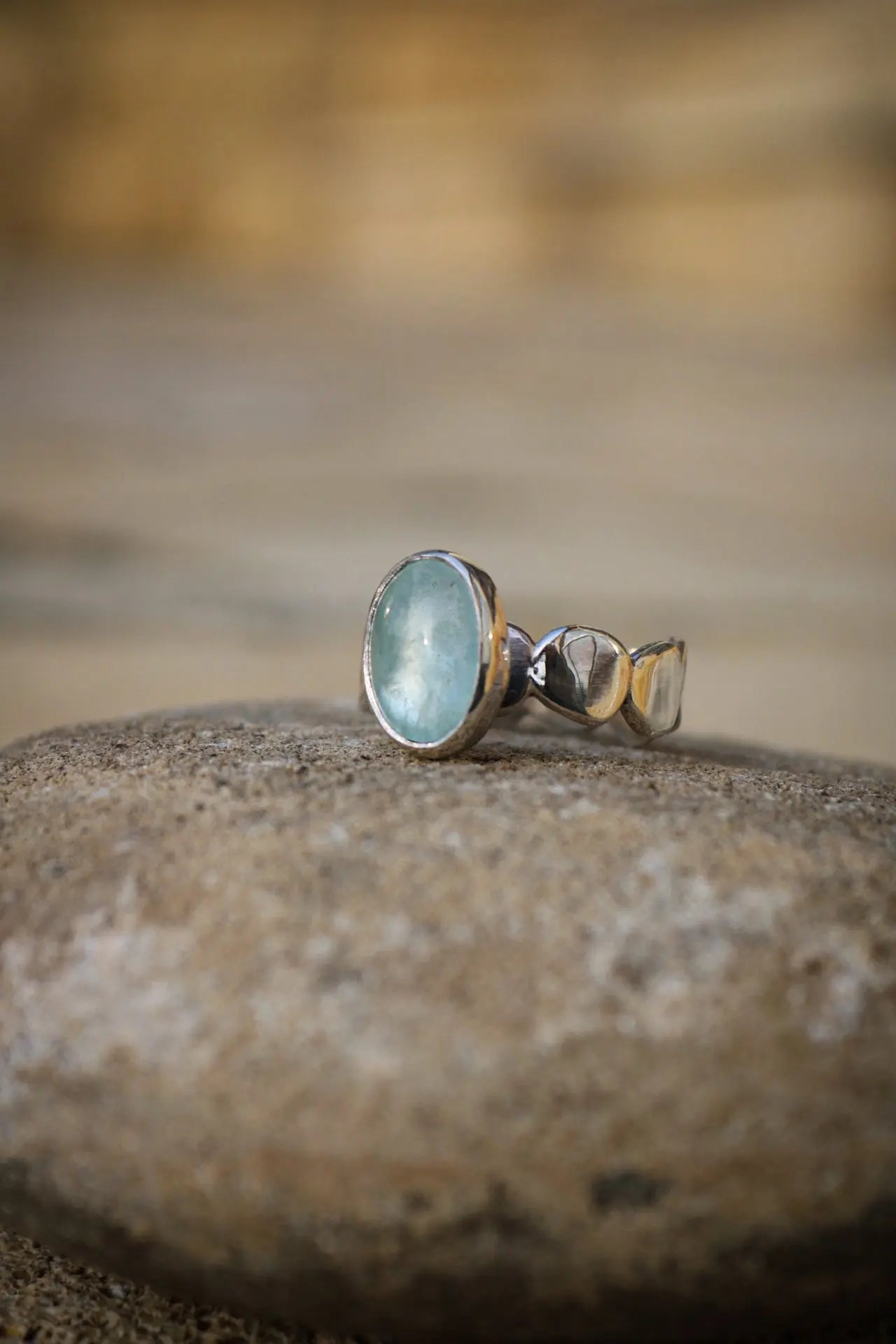 Aquamarine silver ring ORI Jewelry ORI Jewelry