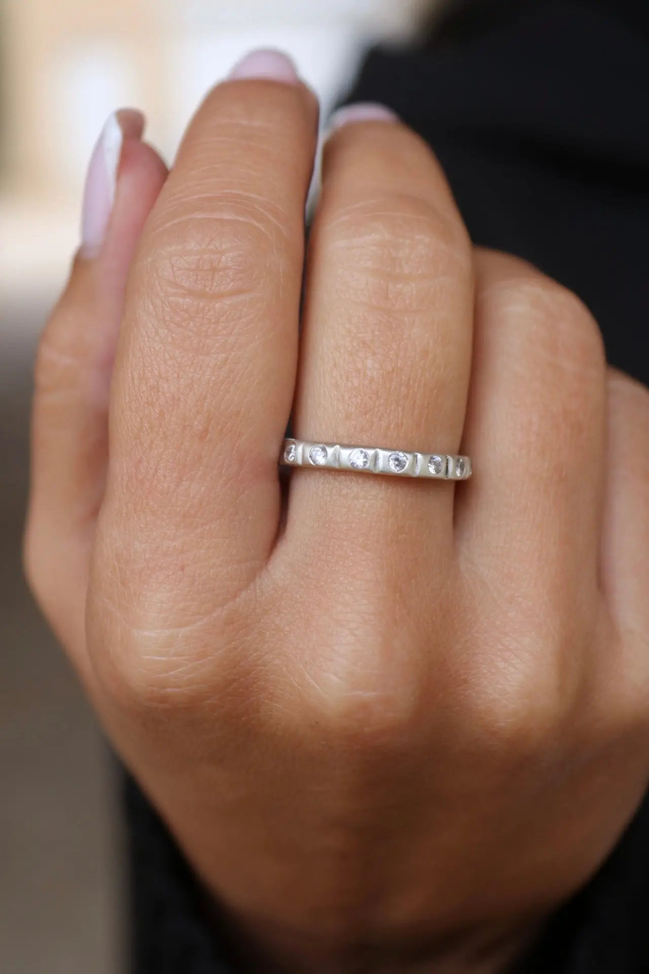 Cubic Zirconia Silver Ring ORI ORI Jewelry