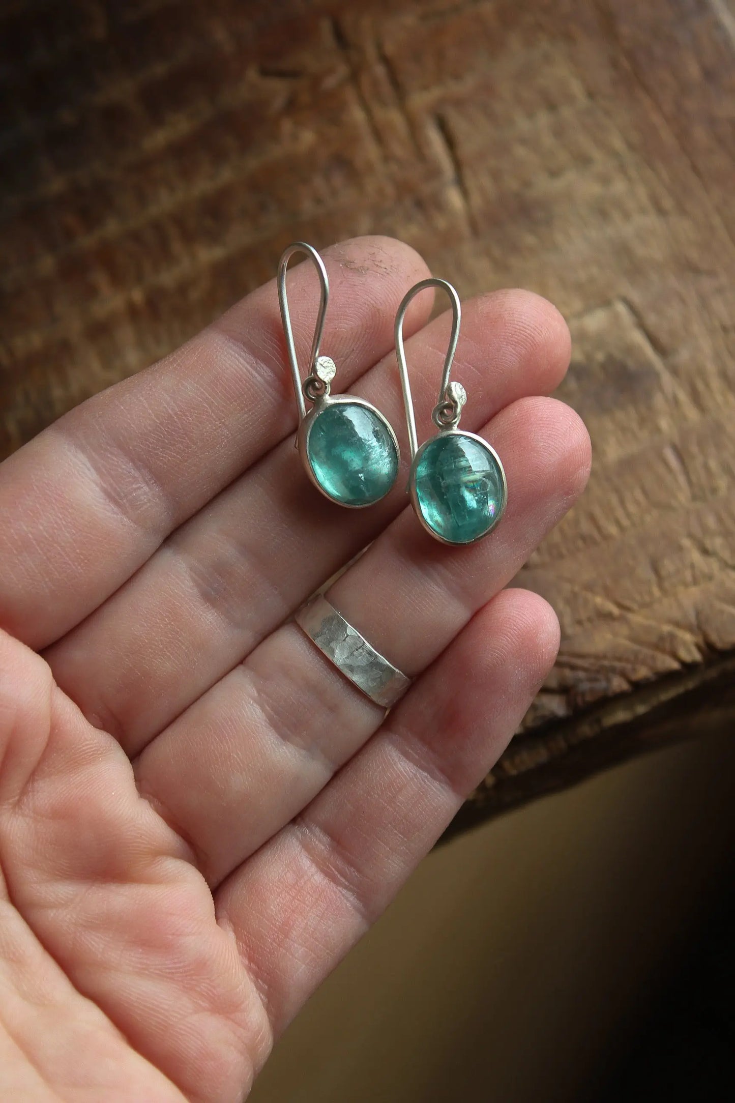 Mint Kyanite Silver Earrings ORI