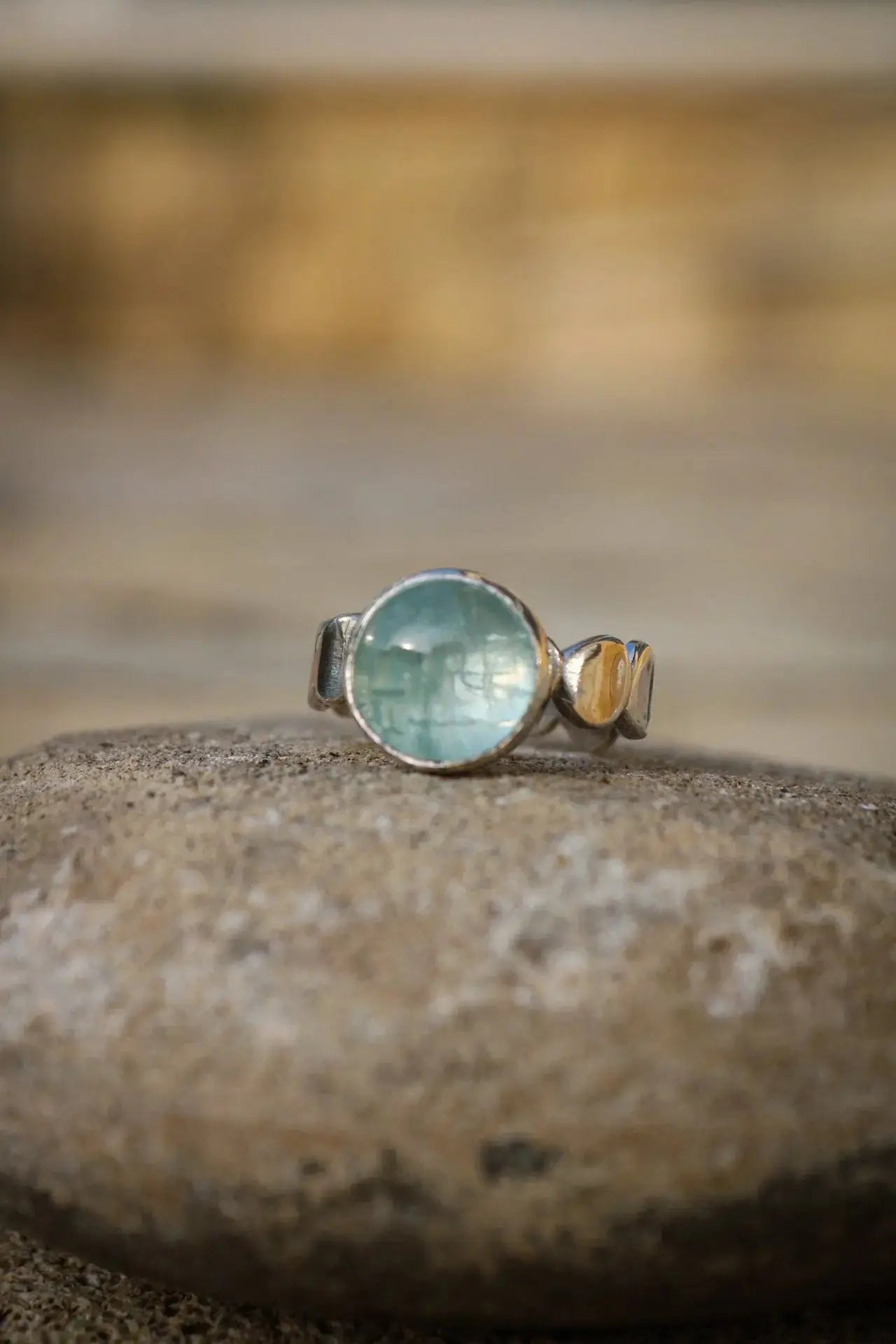 Aquamarine silver ring ORI Jewelry ORI Jewelry