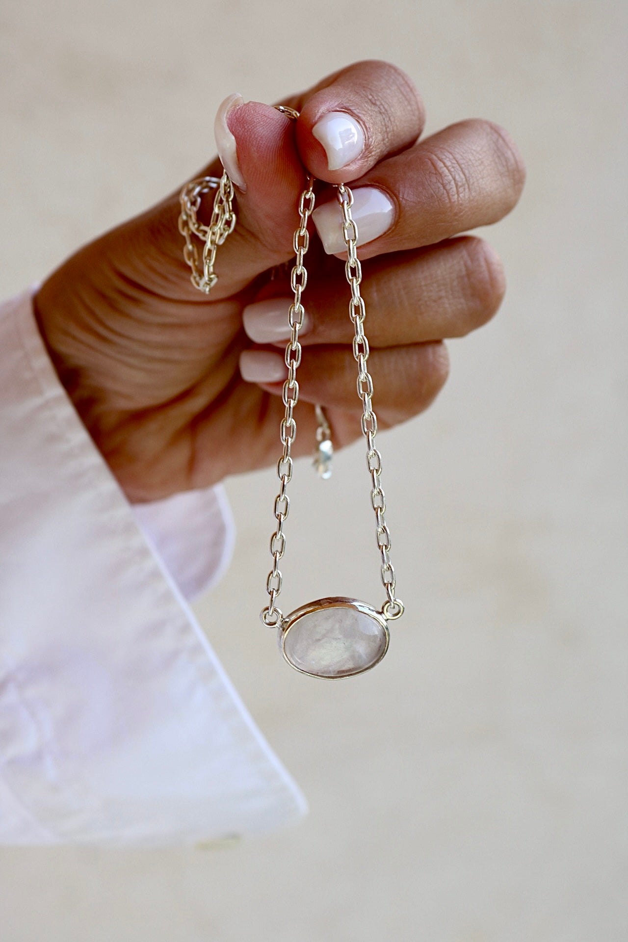 Crystal Quartz Silver Pendant