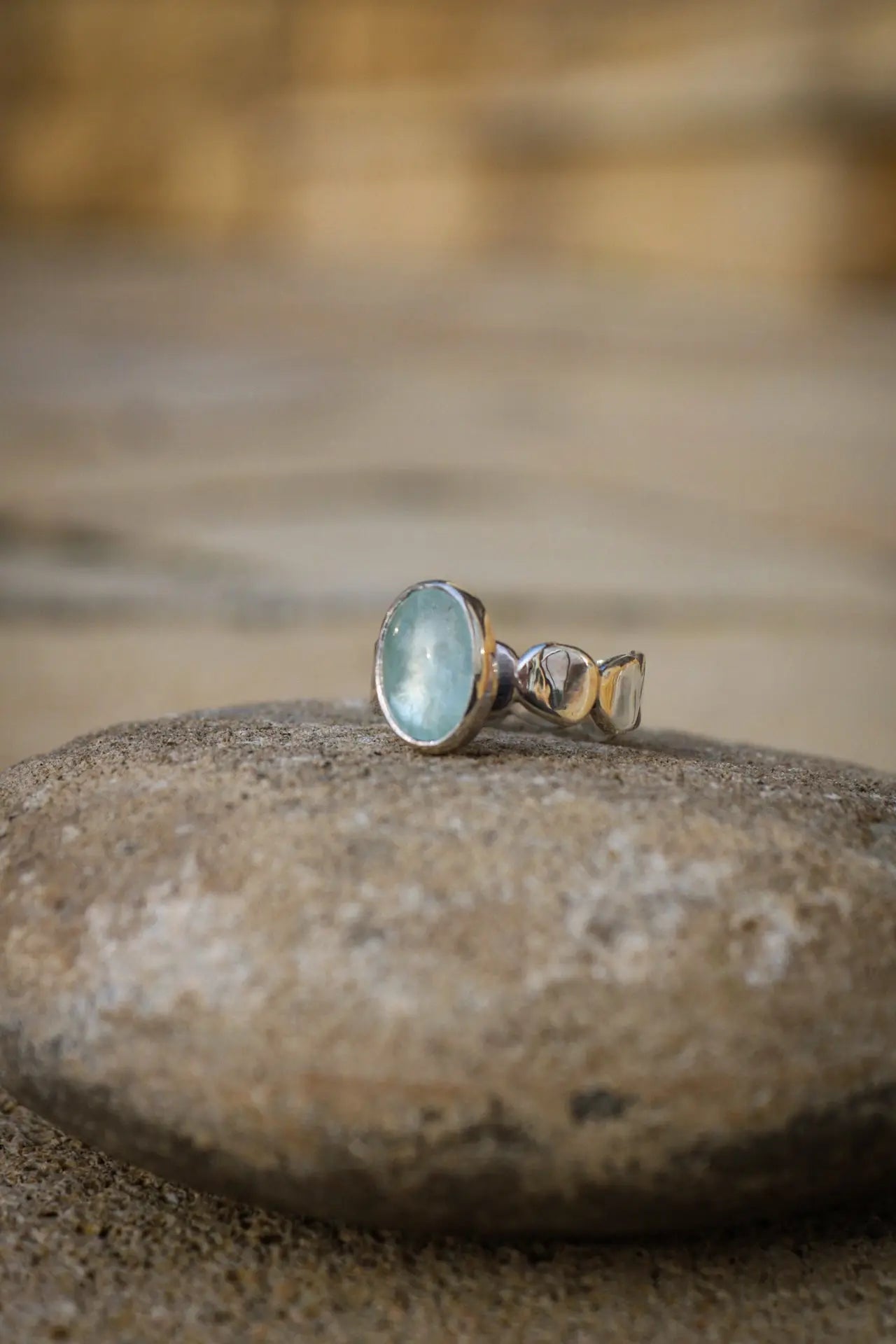 Aquamarine silver ring ORI Jewelry ORI Jewelry