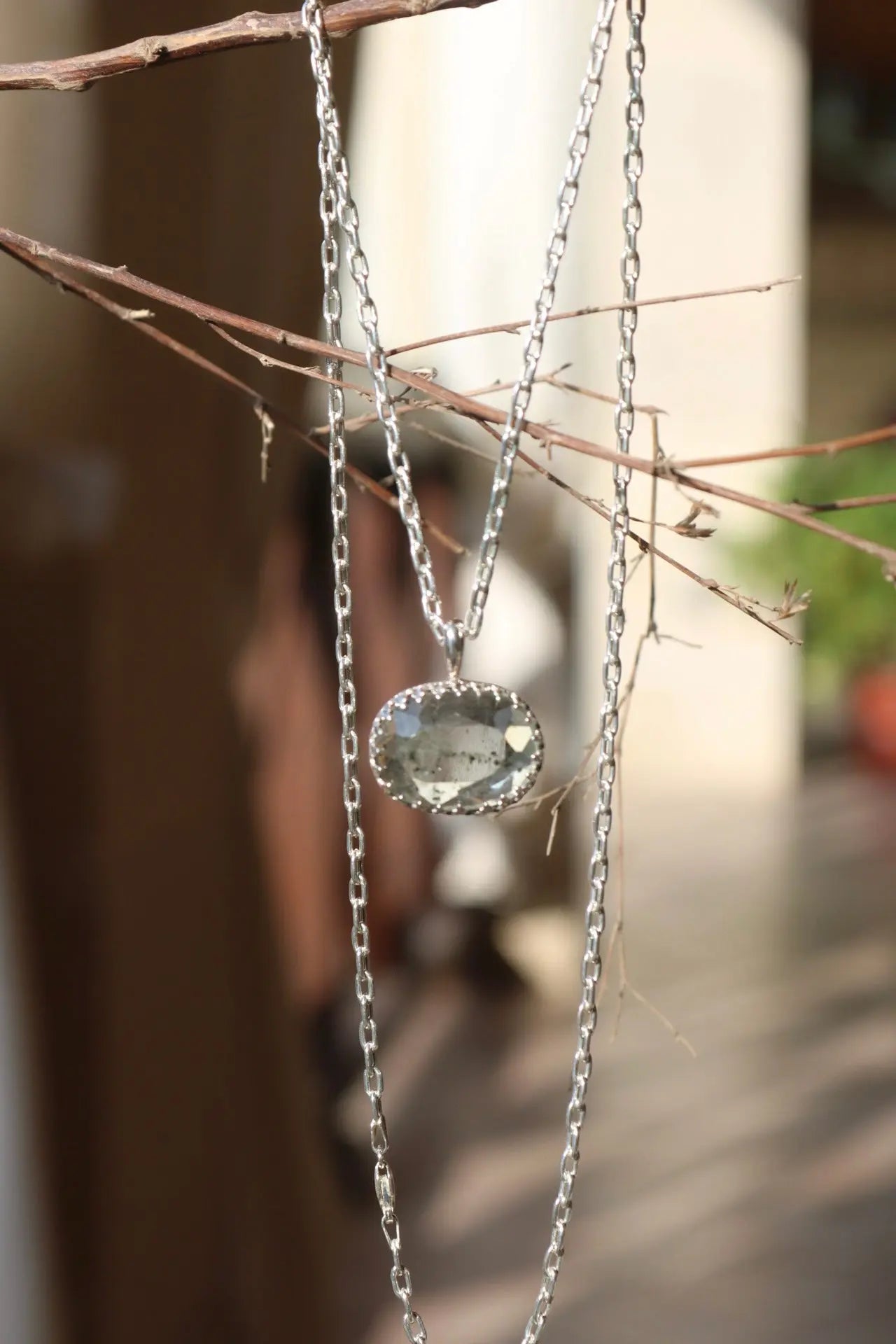 Aquamarine Silver Pendant - ORI Jewelry