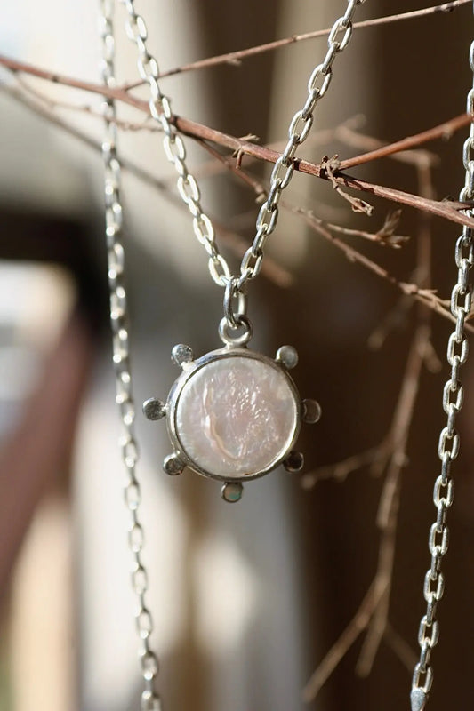 Pearl Silver Pendant - ORI Jewelry