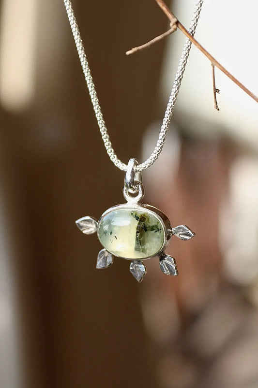 Prehnite Silver Pendant - ORI Jewelry