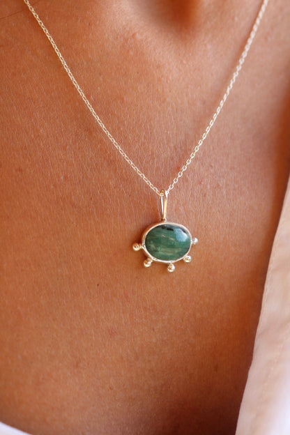 Emerald Silver Pendant Balls
