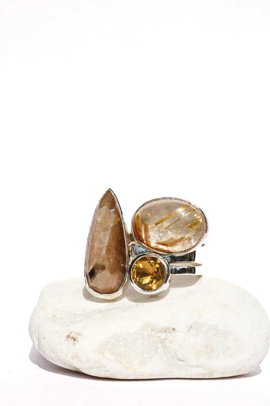 Square Stackable Ring Set ORI Jewelry ORI Jewelry