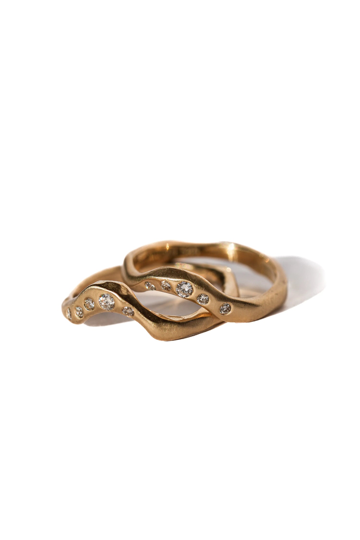 Lisey Gold Wave ring with diamonds ORI Jewelry ORI Jewelry