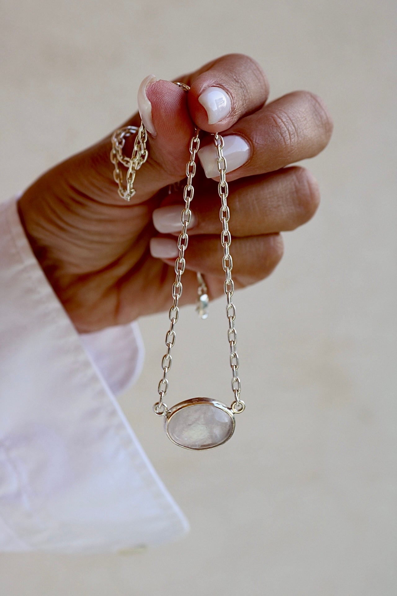 Crystal Quartz Silver Pendant