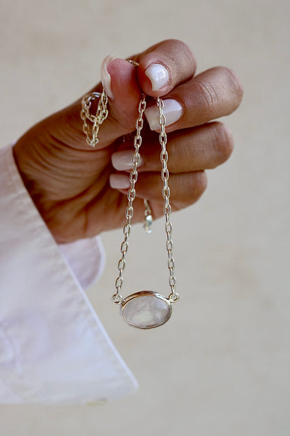Crystal Quartz Silver Pendant