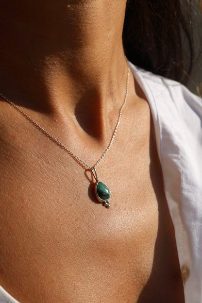 Emerald Silver Pendant Balls