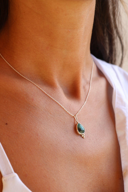 Emerald Silver Pendant Balls