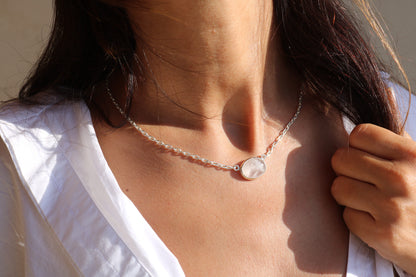 Crystal Quartz Silver Pendant