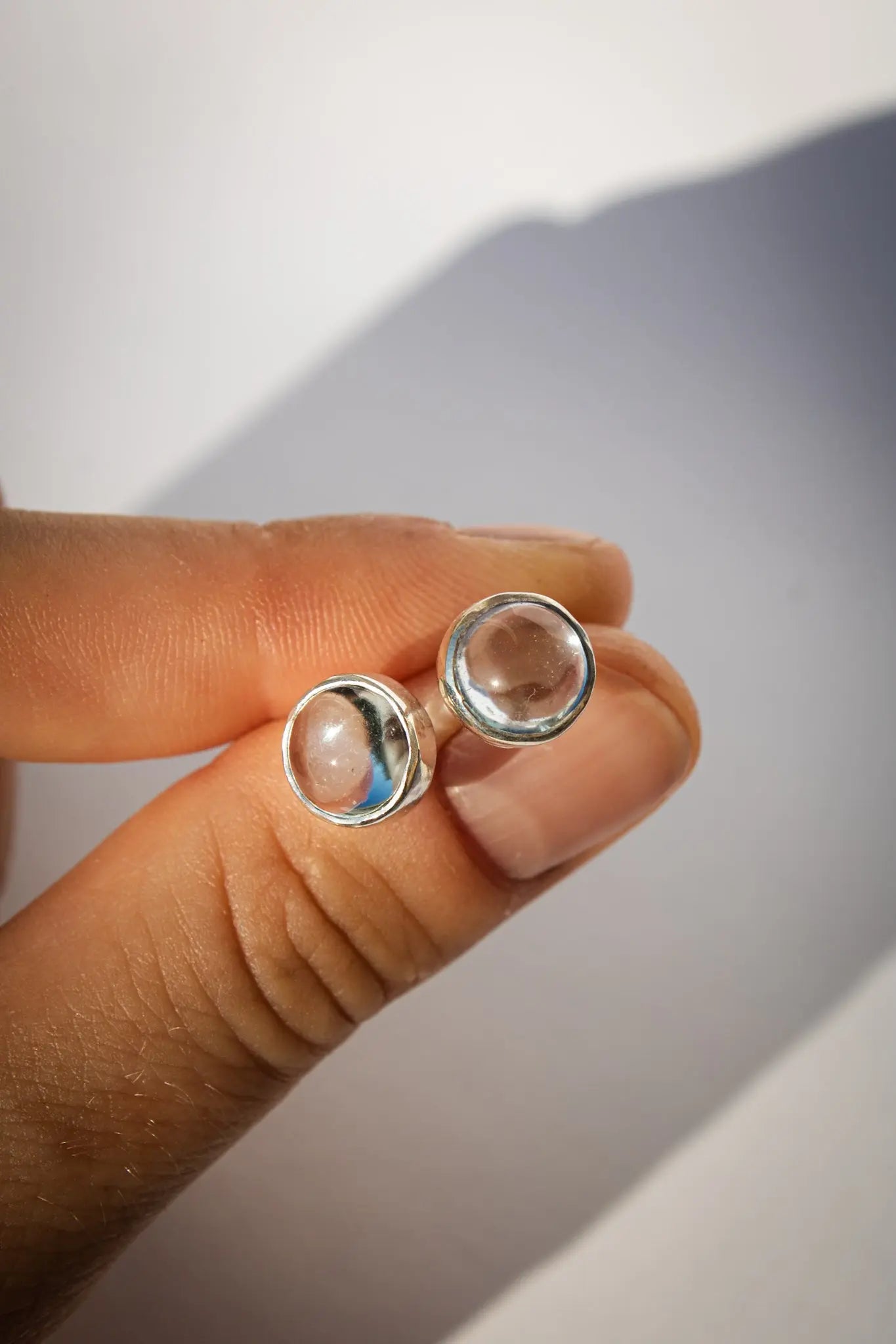 Blue Topaz Stud earrings ORI Jewelry ORI Jewelry