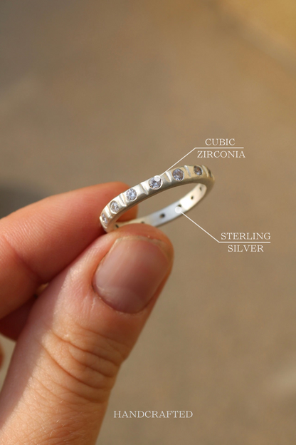 Cubic Zirconia Silver Ring